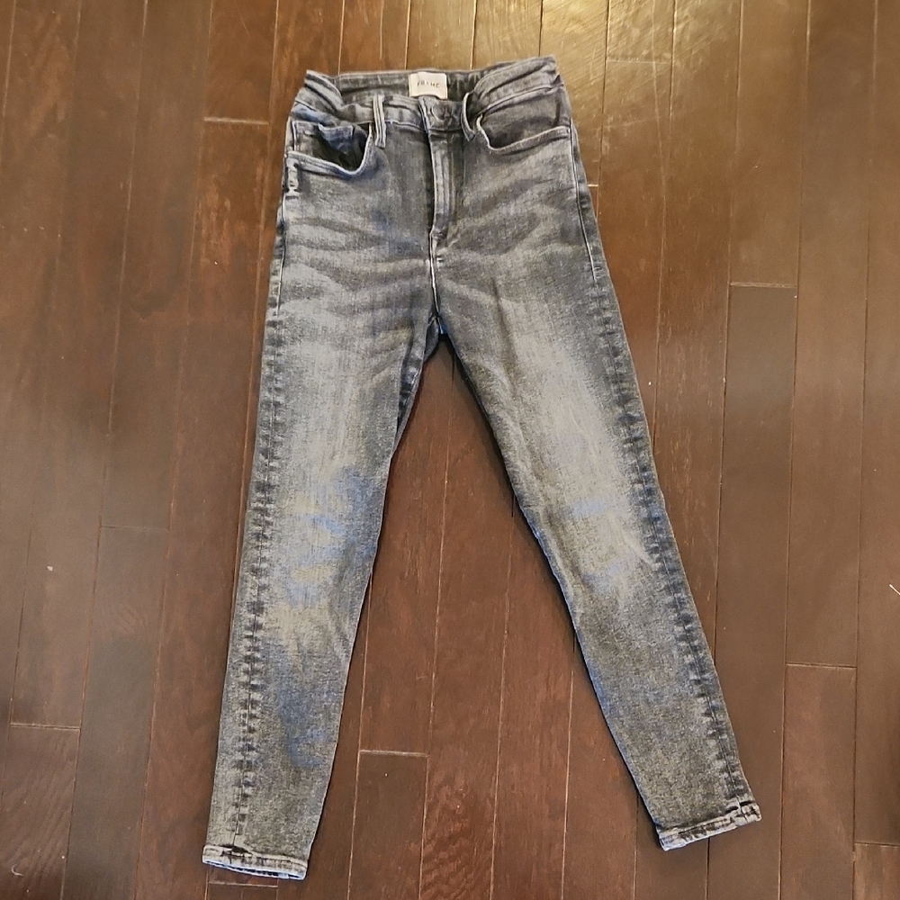 Frame Denim Women's Gray Skinny Jeans, Sz 1 (fits Size 23 - Sz 28)